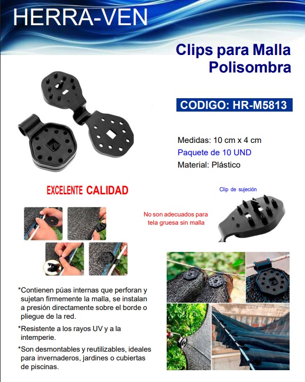 CLIPS PARA POLISOMBRA
