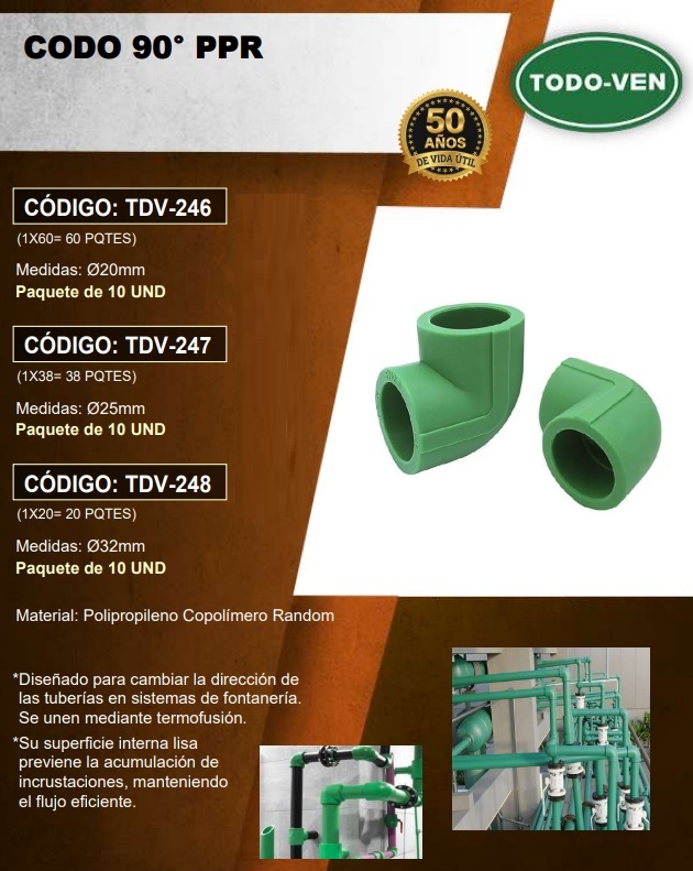 CODO 90° PPR - 32MM - UND